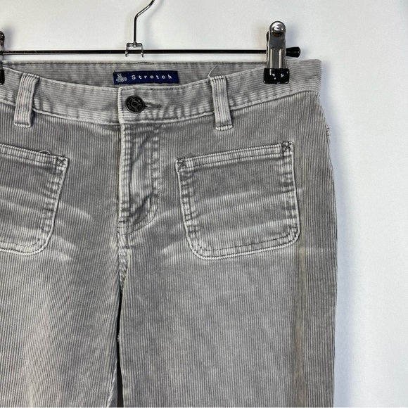 Vintage Y2K SO Stretch Gray Corduroy Bootcut Jeans 3 - Picture 3 of 6